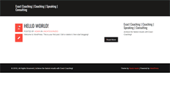 Desktop Screenshot of exactcoaching.com